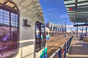 Steps to the light rail